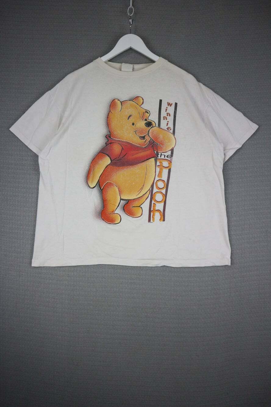 Vintage Pooh Disney Winnie The Pooh Graphic T-Shirt Off White Unisex Size 2XL
